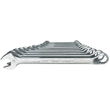 Gedore Combination Wrench Set, 12 pcs., 10-32mm, SAE or Metric: Metric 1 B-012